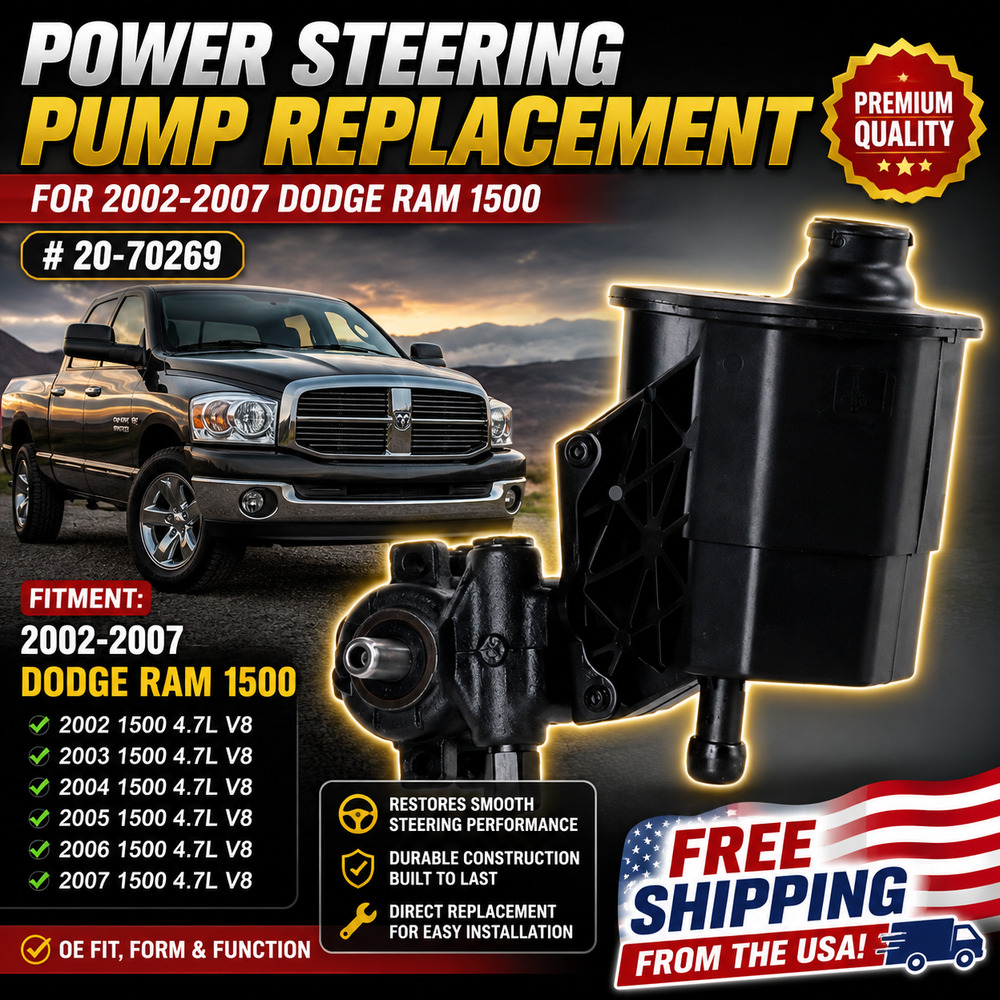Power Steering Pump for 2002-2007 Dodge Ram 1500 #20-70269